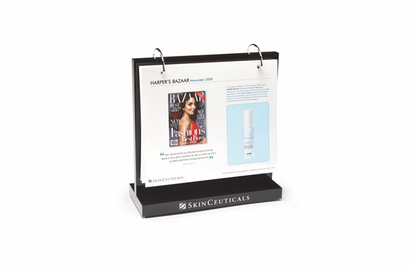 Branded Countertop Cosmetic Info Display