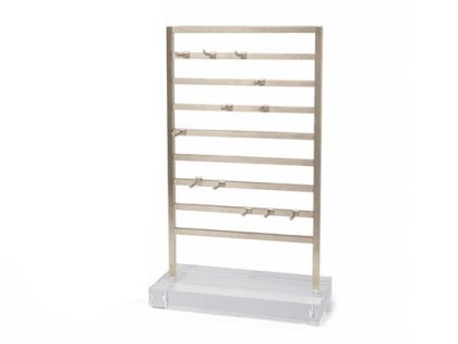 Metal Earring Display with Acrylic Base